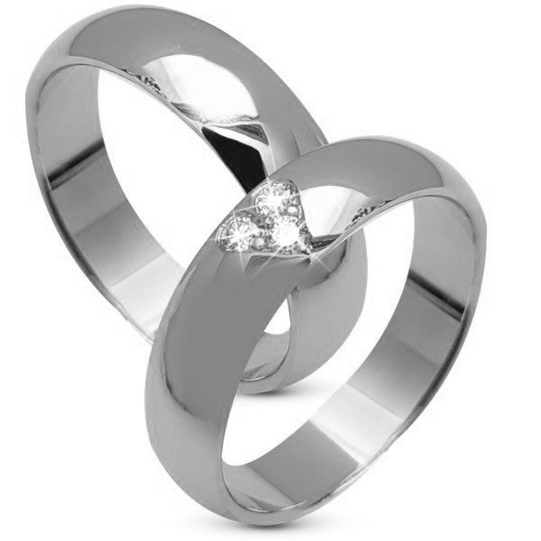 Aagaard vielsesringe i 9 eller 14 karat hvidguld med 0,09 ct diamanter
